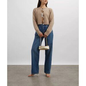 Reformation Val 90s Mid-Rise Straight Jeans Pelican Size 26
